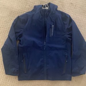 Vineyard Vines Boys Medium 12/14 Navy Blue Rain Coat